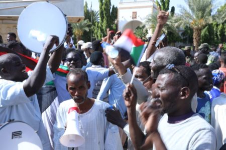 Sudan pro military’s protesters continued the sit-in for the second day