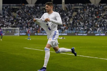 Real Madrid struck a fifth Clasico victory over Barcelona’s young guns in a (thriller) in Riyadh,