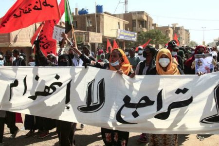 Peaceful mass demonstrations in Sudan enter their third month and unprecedented violence by the security services today