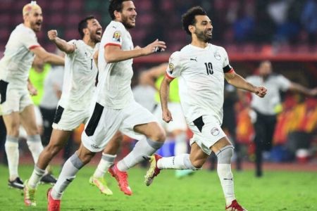 Egypt into the final on penalties after a nervy draw against Cameroon