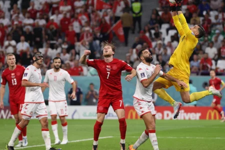 Tunisia hold Denmark to a goalless draw