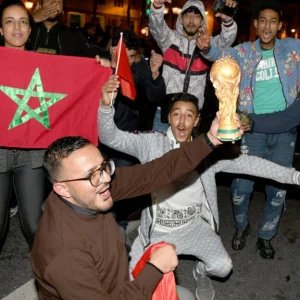 Moroccans celebrate ‘historic’ World Cup win over Spain