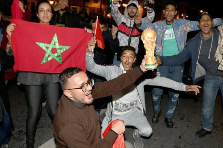 Moroccans celebrate ‘historic’ World Cup win over Spain