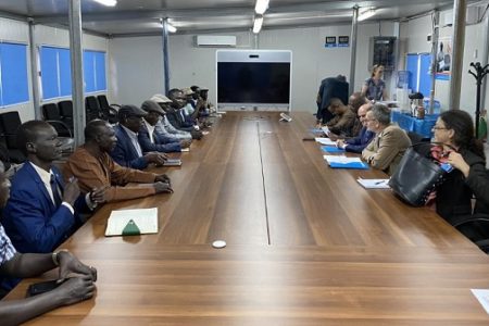 UNITAMS held a meeting with “Helou” and “Abdul Wahid” in Juba