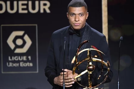 Mbappé becomes first four-time winner of Ligue 1 player of the year award