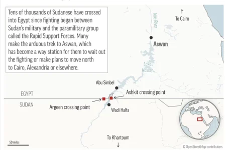 Sudanese fleeing fighting in their homeland face uncertain future, unsure of return