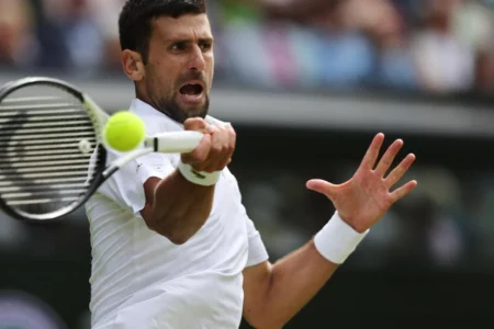 Djokovic into 14th Wimbledon quarter-final