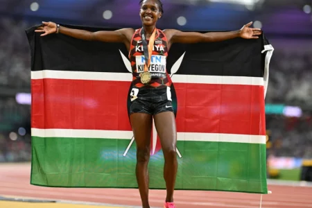 Kipyegon seals historic hat-trick of world 1500m titles, Hassan bags bronze