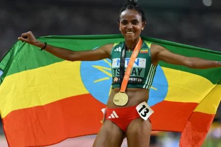 Tsegay, Duplantis set world records in Eugene