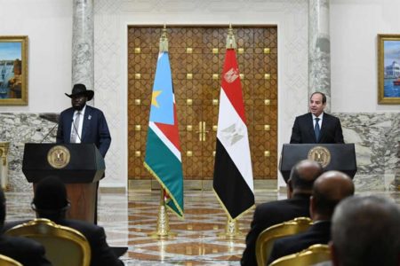 Sisi and Kiir discuss latest developments in Sudan, water cooperation