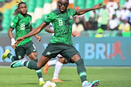 Osimhen scores as Nigeria held by Equatorial Guinea