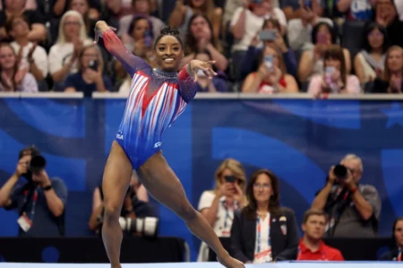 Biles books Paris Olympics spot with emphatic US trials all-around win