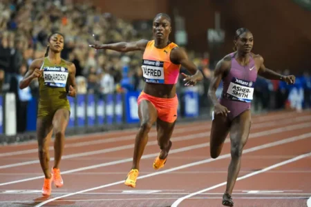 Alfred scorches past Richardson to Diamond League 100m finals win