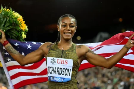 Richardson edges Alfred in Zurich 100m to avenge Olympic result