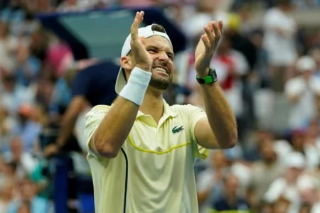 Dimitrov back in US Open last-eight after five years