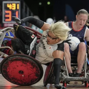 Japan overpowers US in rough-and-tumble wheelchair rugby final to win historic gold