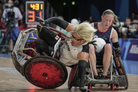 Japan overpowers US in rough-and-tumble wheelchair rugby final to win historic gold