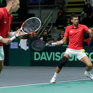 Doubles win for Djokovic secures Serbia’s Davis Cup status