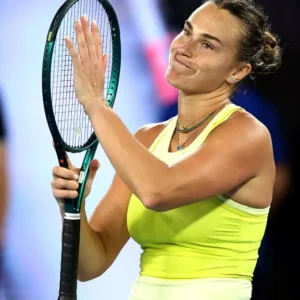 Sabalenka battles ‘unbelievable’ wind to keep Melbourne hat-trick alive